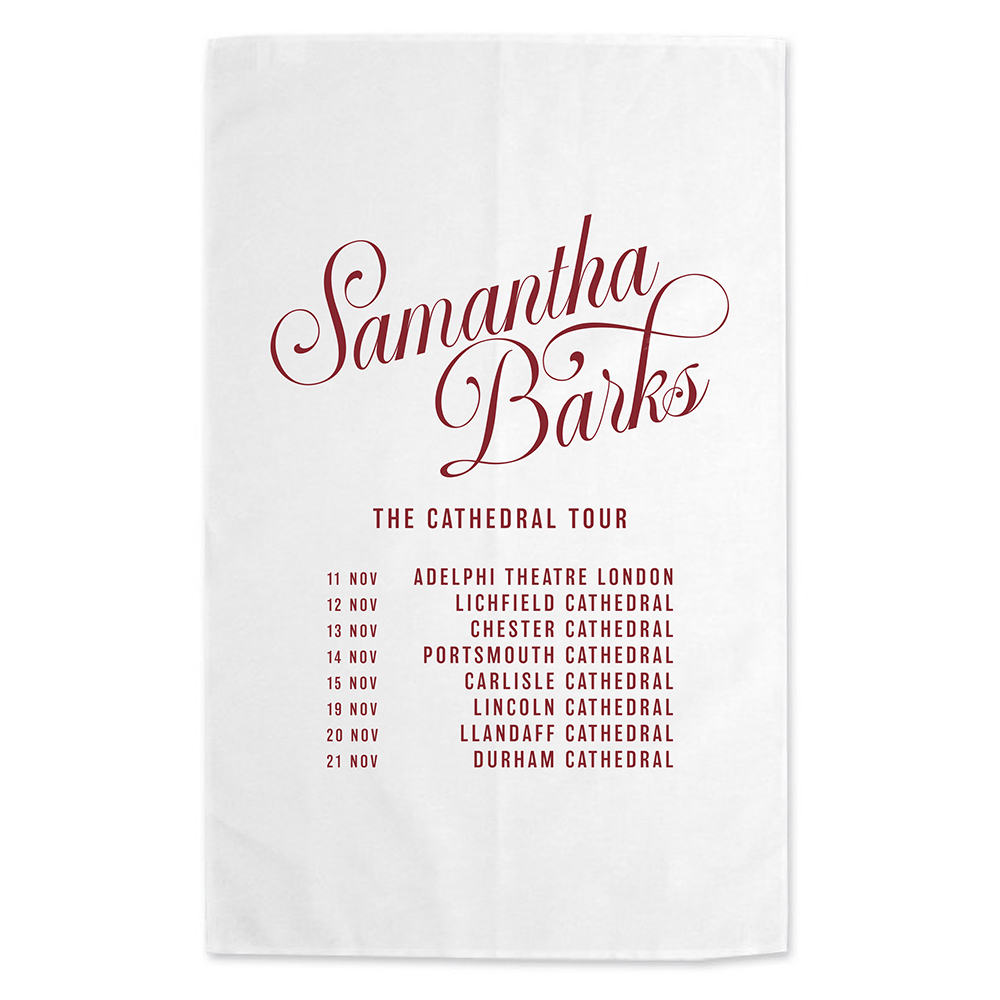 Samantha Barks Cathedral Tour Tea Towel